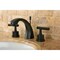 Kingston Brass KS4985CML 8" Widespread Bathroom Faucet, Oil Rubbed Bronze KS4985CML - alternate 3